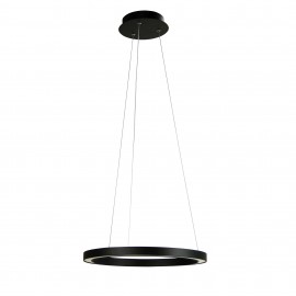 Oriel Lighting-Nebula 40cm Modern LED Halo Pendant - Black / White